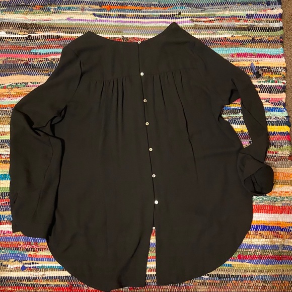 Women’s Black Blouse Sz Large - Picture 6 of 6